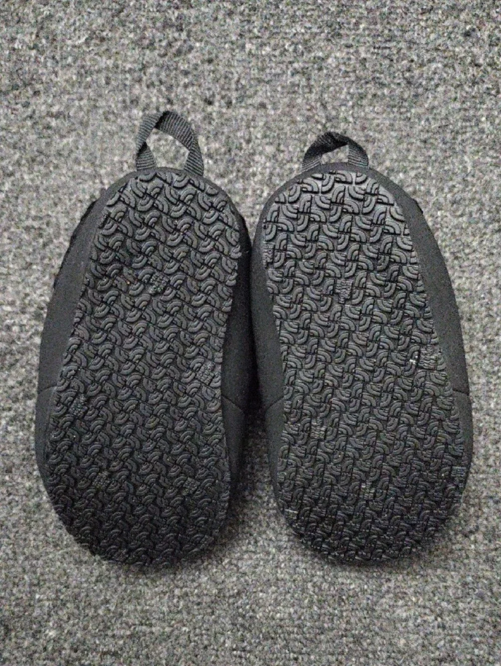 The North Face Kids Black Puffy Slip-On Slippers